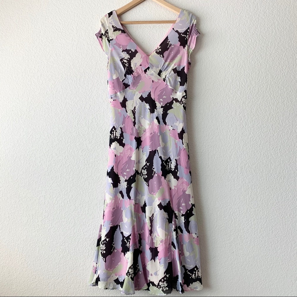 Y2k Pastel silk dress romcom